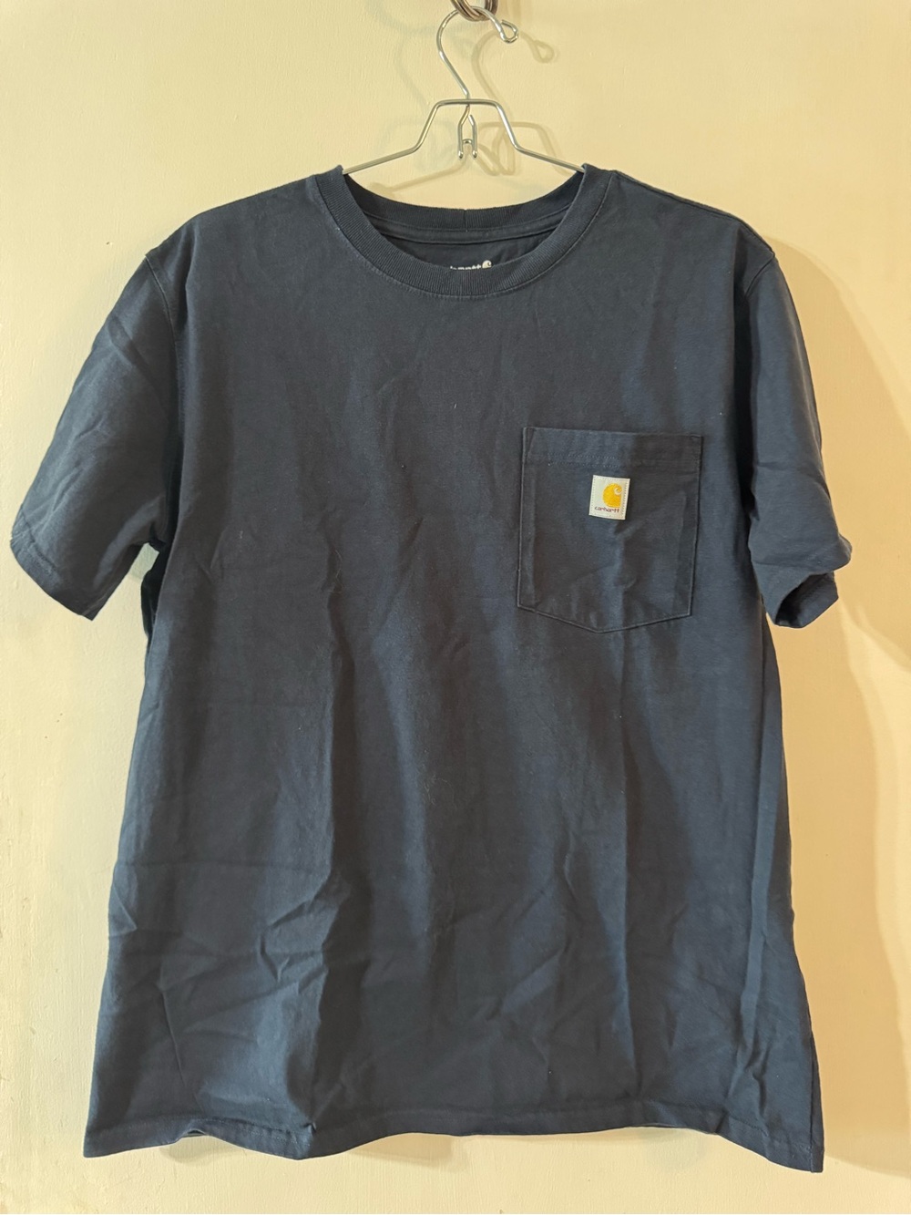 Carhartt Women's Navy Short-Sleeve Pocket Tee